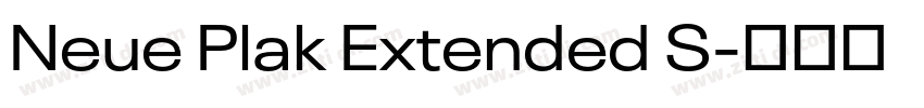 Neue Plak Extended S字体转换 Neue Plak Extended S字体转换